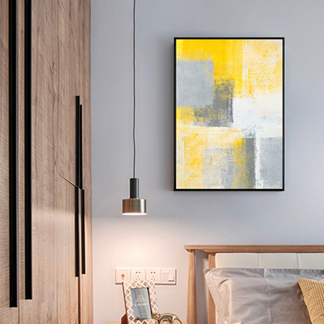 抽象画 • 夏日II-画/沙发背景挂画/海报/早午餐店/厨房/复制画 - 海报/装饰画/版画 - 其他材质 粉红色