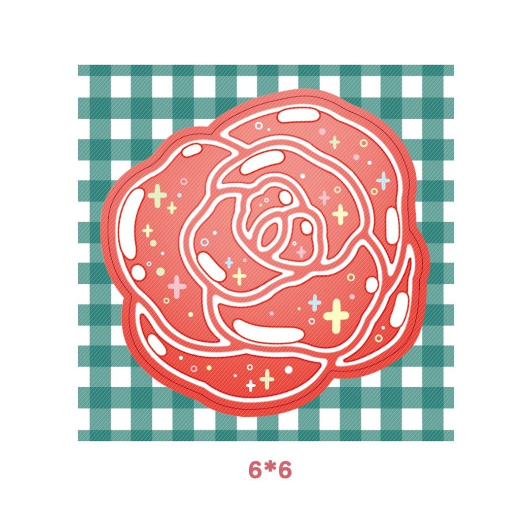 Twinkle Rose 撕撕贴 - 韩国可爱手帐风 (lintam) - 贴纸 - 纸 红色