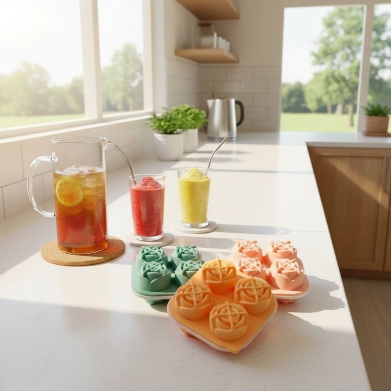 玫瑰花冰块模具 - 其他 - 硅胶 