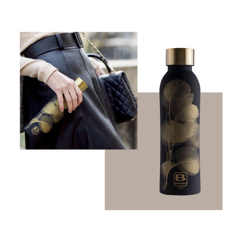 BUGATTI影叶保温瓶500ml - 保温瓶/保温杯 - 其他金属 黑色