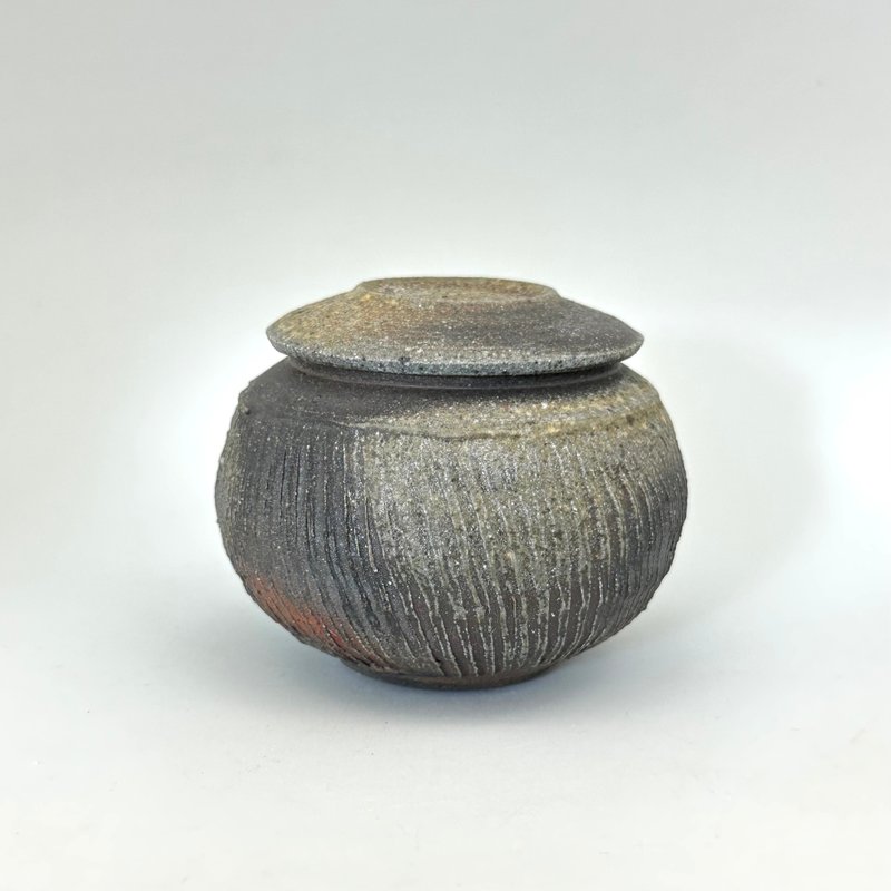 柴烧陶罐茶仓 - 茶具/茶杯 - 陶 咖啡色