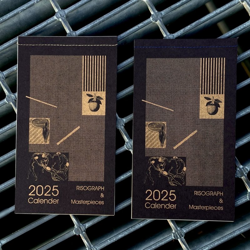 【 RISO名画 】2025月历 - 年历/台历 - 纸 多色
