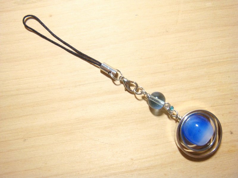 柚子林琉璃 - 小行星 - 吊饰 - 琉璃 蓝色