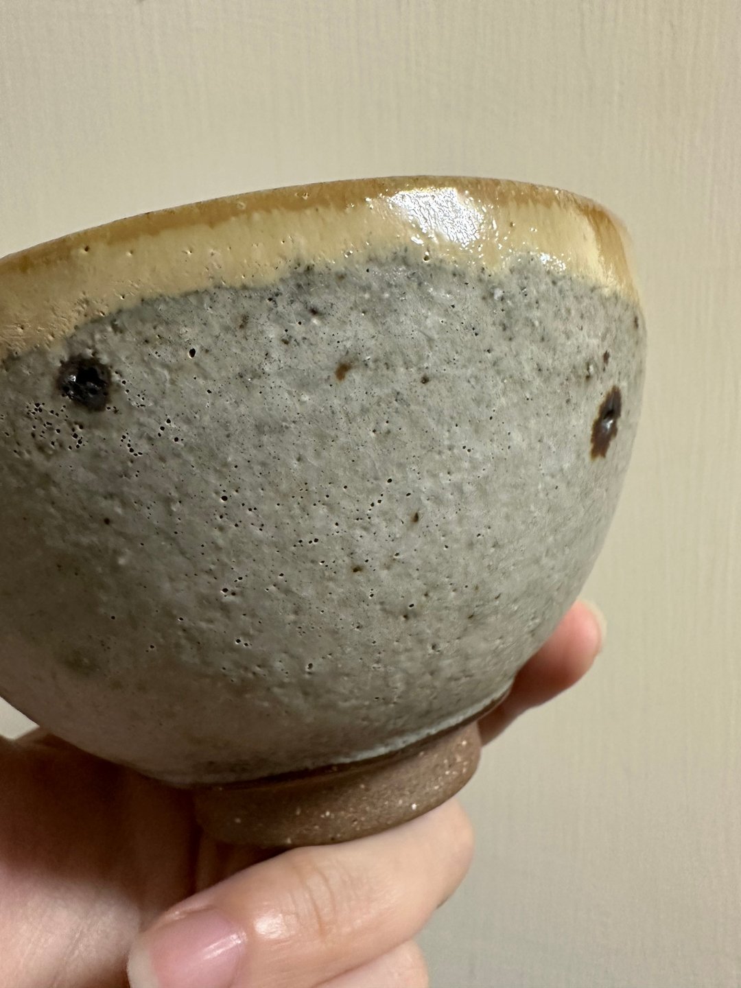 台湾制造 手工制作 特殊釉色 朝暮系列陶碗 一个 - 碗 - 陶 咖啡色