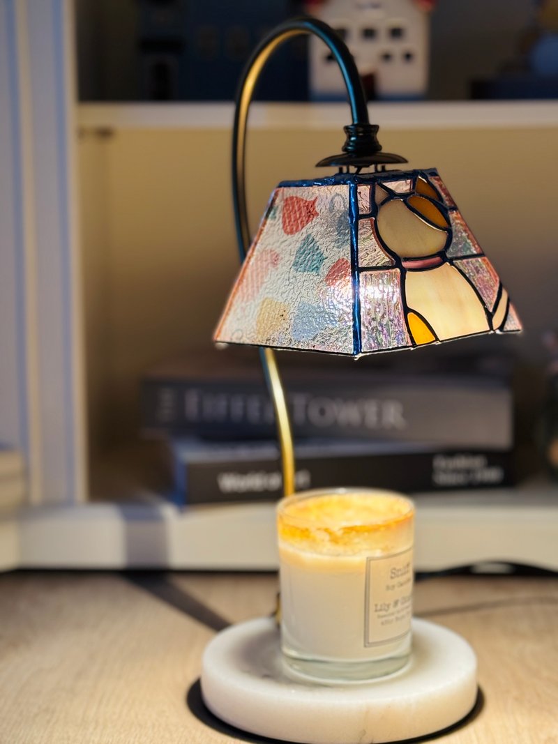 可爱小猫咪可调光熏香灯-猫咪颜色可定制 - 香薰/精油/线香 - 玻璃 