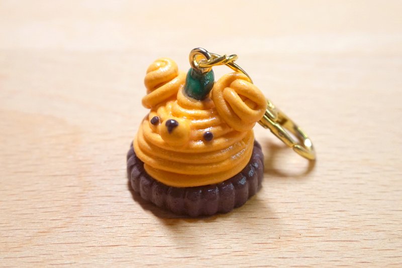 Healing Kuma Collection 小熊万圣节甜品钥匙扣 - 钥匙链/钥匙包 - 粘土 橘色