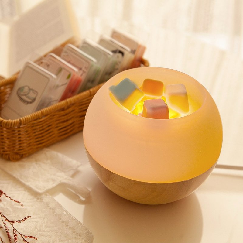 【现货快速出货】调香融蜡夜灯(不含蜡块)礼物首选 香氛灯 情人节 - 蜡烛/烛台 - 木头 白色