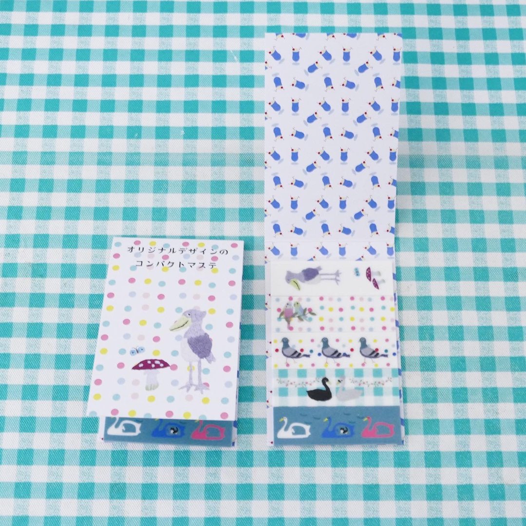 Maste sticky note bird - 纸胶带 - 纸 多色