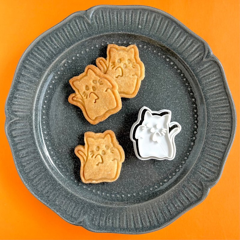 万圣节猫鬼[饼干模具] - 厨房用具 - 塑料 