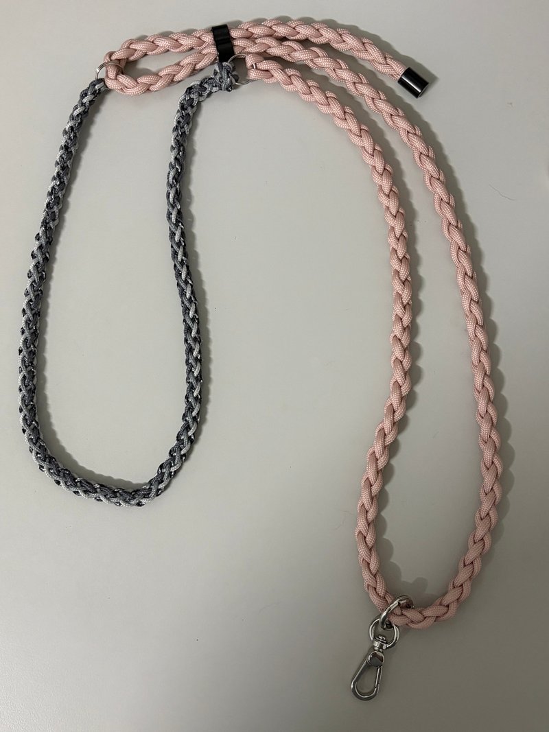 可调长度手机挂绳-灰粉 - 挂绳/吊绳 - 尼龙 
