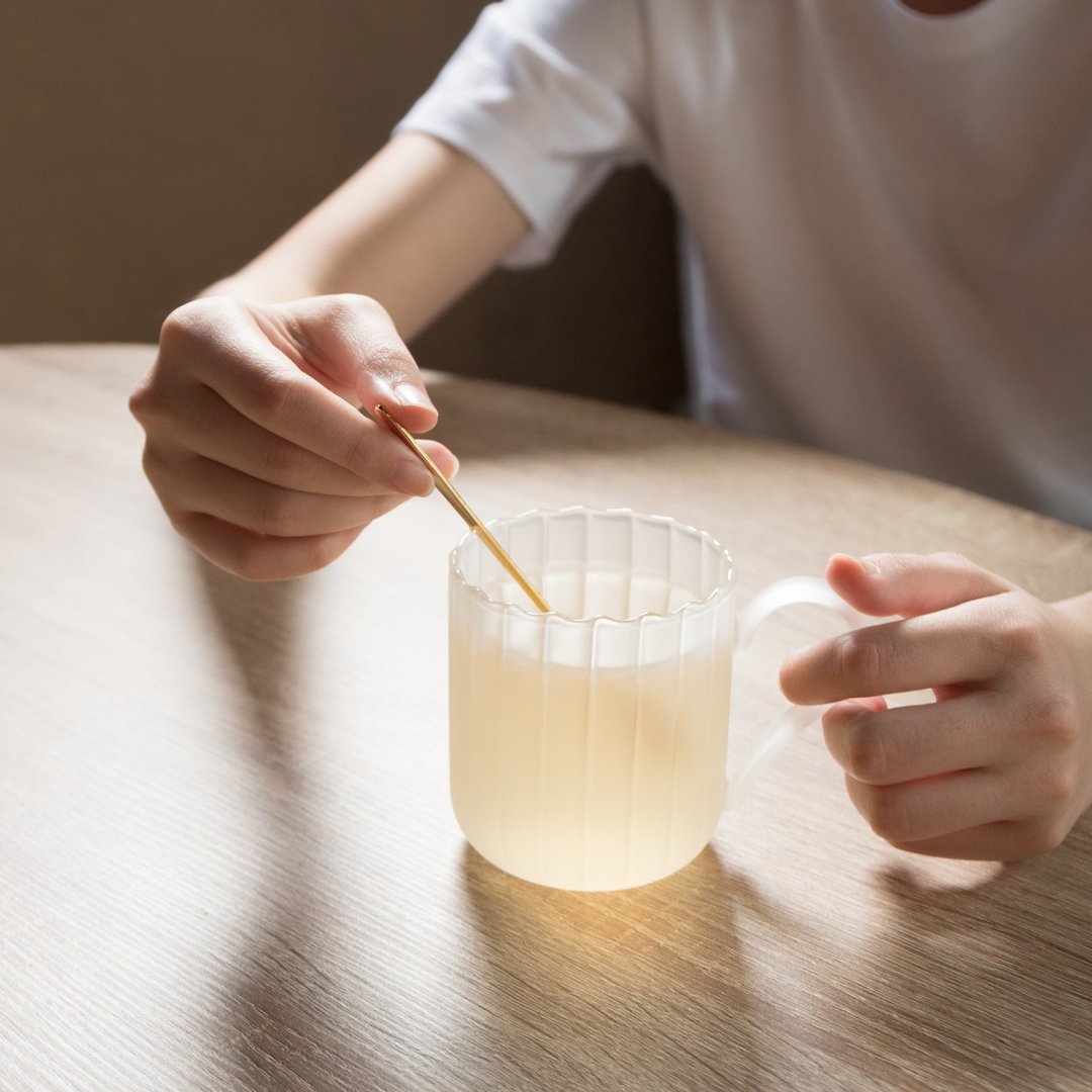 18星芒/ 明月品茶杯 白霜/ 玻璃茶杯酒杯 - 玻璃杯 - 玻璃 白色