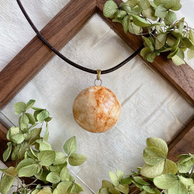 香水精油项链|大地色云烟釉|香氛礼盒 - 项链 - 瓷 绿色