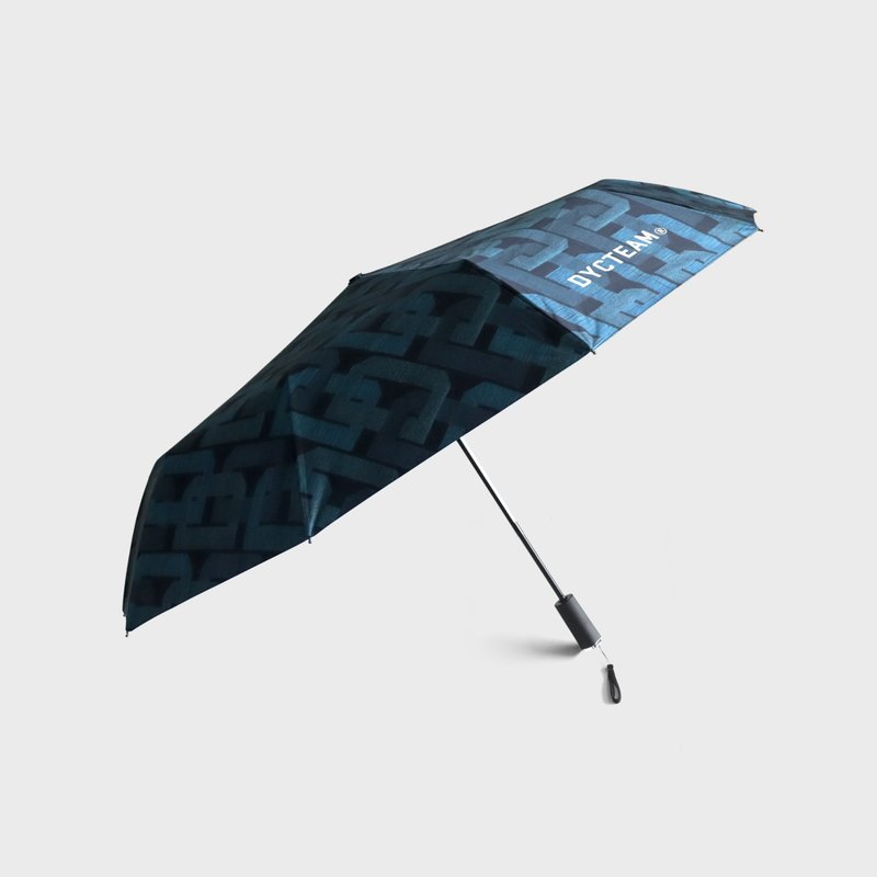 DYCTEAM - D pattern Jacquard Pattern Umbrella (outside) - 雨伞/雨衣 - 其他材质 蓝色