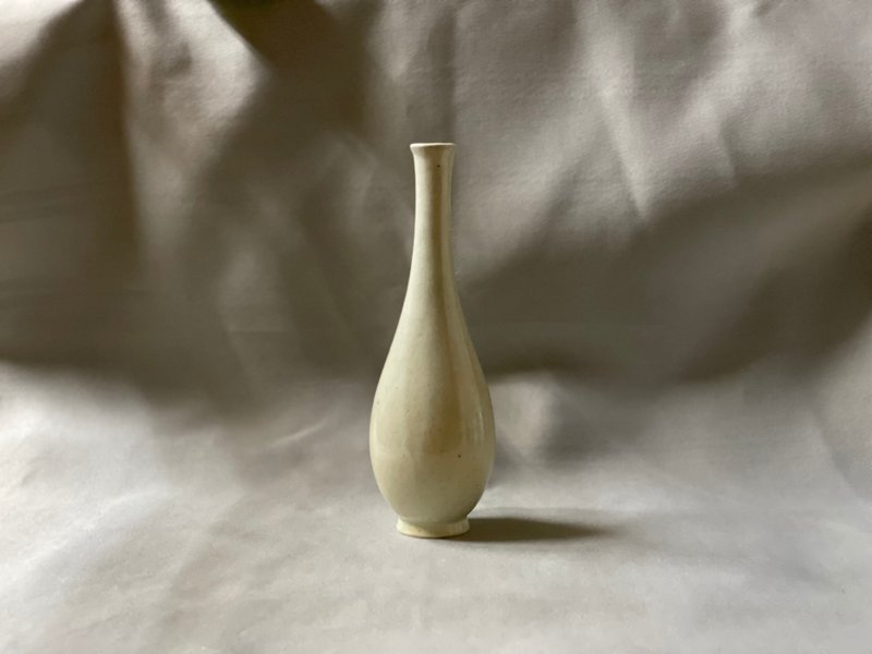 一輪挿し　鶴首　24cm - 花瓶/陶器 - 陶 白色