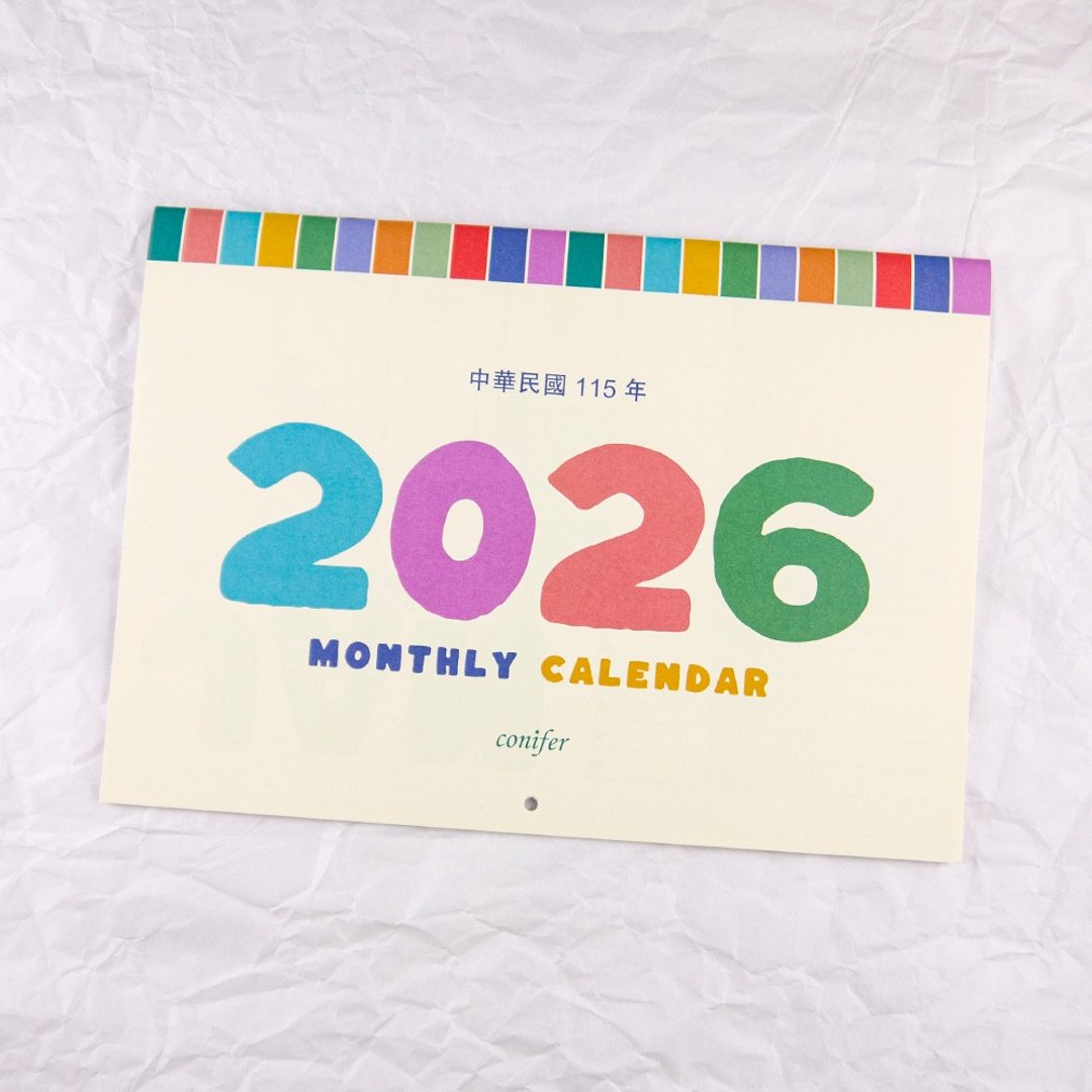 【conifer绿的事务】2026-月阅好日大月历 - 笔记本/手帐 - 纸 多色
