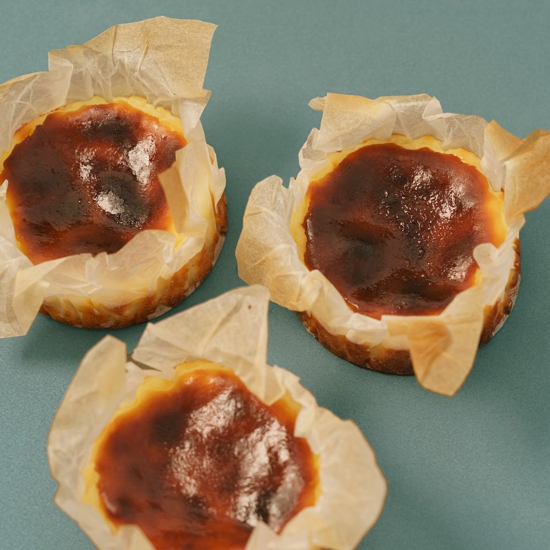 OHEY 巴斯克礼盒 -2 入 | 礼盒 - 有附提袋 - 蛋糕/甜点 - 新鲜食材 咖啡色