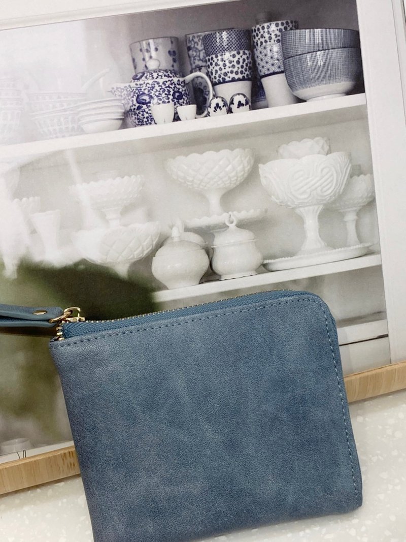 L型 短夹 皮夹 零钱包 钱包 卡包 卡夹 小包大容量 生日 毕业礼物 - 皮夹/钱包 - 防水材质 