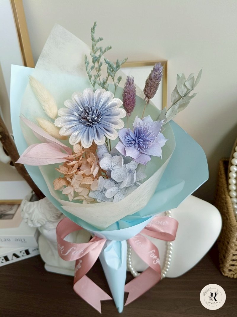 萝莎花儿 Sola非洲菊搭配小水仙 无火扩香 小花束 - 香薰/精油/线香 - 植物．花 