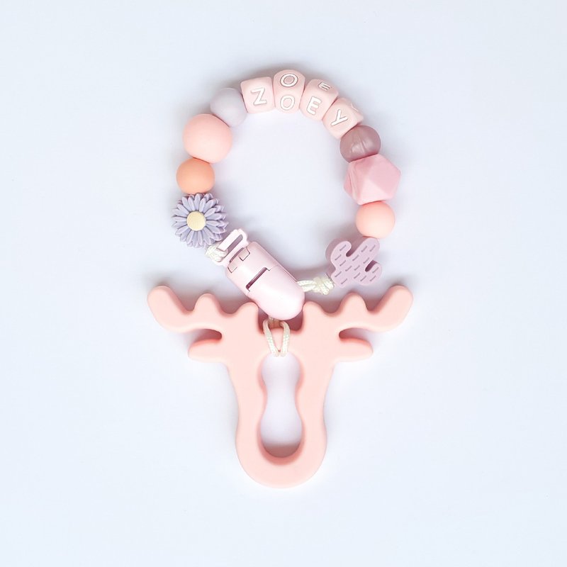 zoey 仙人掌 雏菊 粉色 奶嘴链 /粉色鹿角小鸡 - 玩具/玩偶 - 其他材质 粉红色