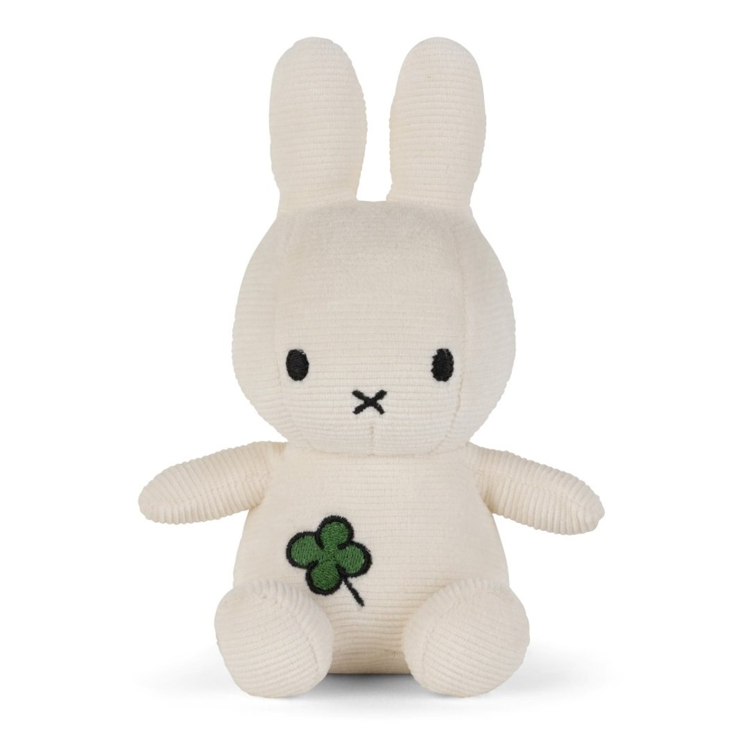 24H 出货 BON TON TOYS Miffy 米菲兔幸运草填充玩偶 - 象牙白 18cm - 玩偶/公仔 - 聚酯纤维 多色