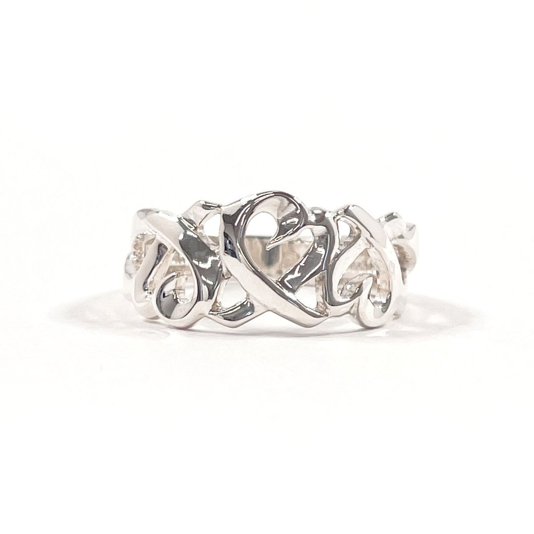 【日本直送 二手美品】12.5号 蒂芙尼 TIFFANY&Co. 戒指 三环爱心 毕卡索 银 925 古董精品 - 戒指 - 纯银 银色