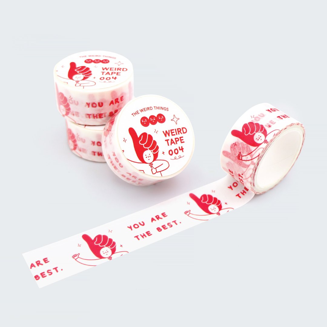 WEIRD TAPE 004 纸胶带 和纸 - 纸胶带 - 纸 红色