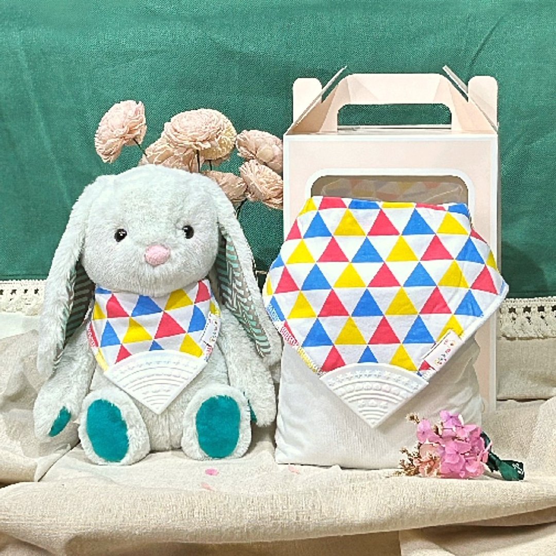 【定制多款】美国 B.toy 安抚娃娃围兜礼盒 满月礼盒/弥月礼盒 - 满月礼盒 - 聚酯纤维 多色