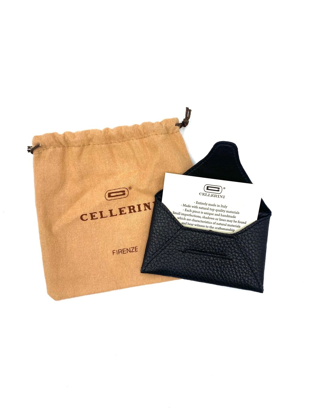 Cellerini Florence 小牛皮名片/卡夹 I 意大利皮革 佛罗伦斯手作 - 名片夹/名片盒 - 真皮 