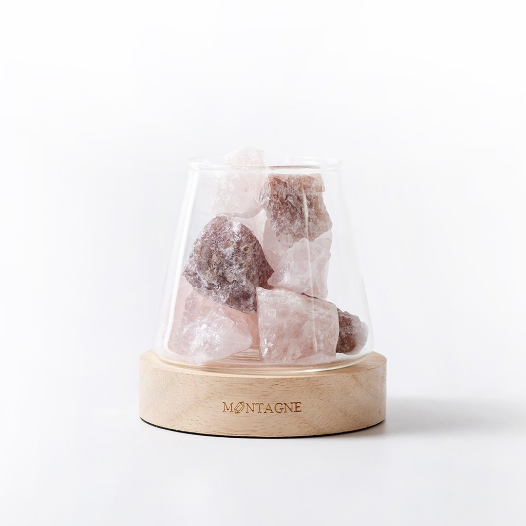 【Montagne】魅力处方 | 粉水晶 X 草莓晶 | 水晶扩香组 - 香薰/精油/线香 - 水晶 