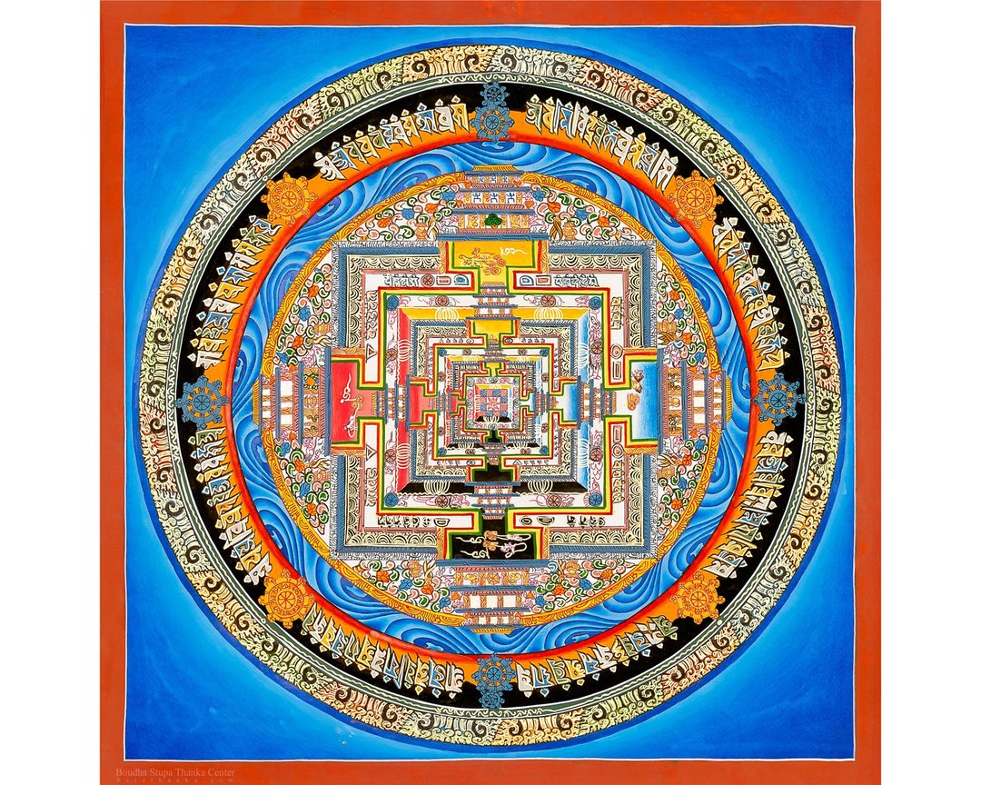 启发性的时轮曼陀罗——冥想与专注的艺术 - 墙贴/壁贴 - 其他材质 多色