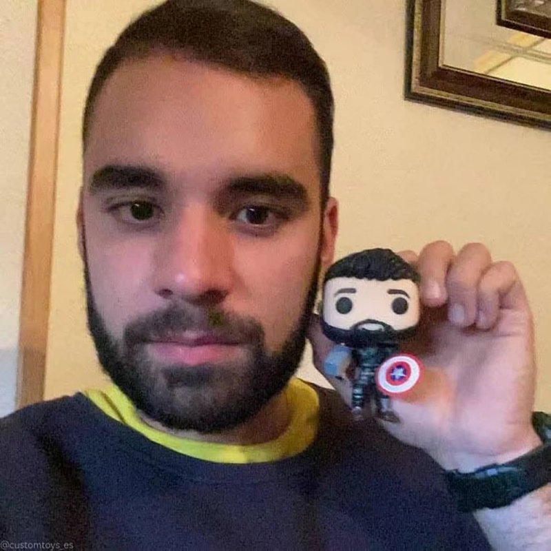 纯手工定制美国Funko Pop 自画肖像公仔娃娃男朋友老公生日礼物 - 玩偶/公仔 - 粘土 多色