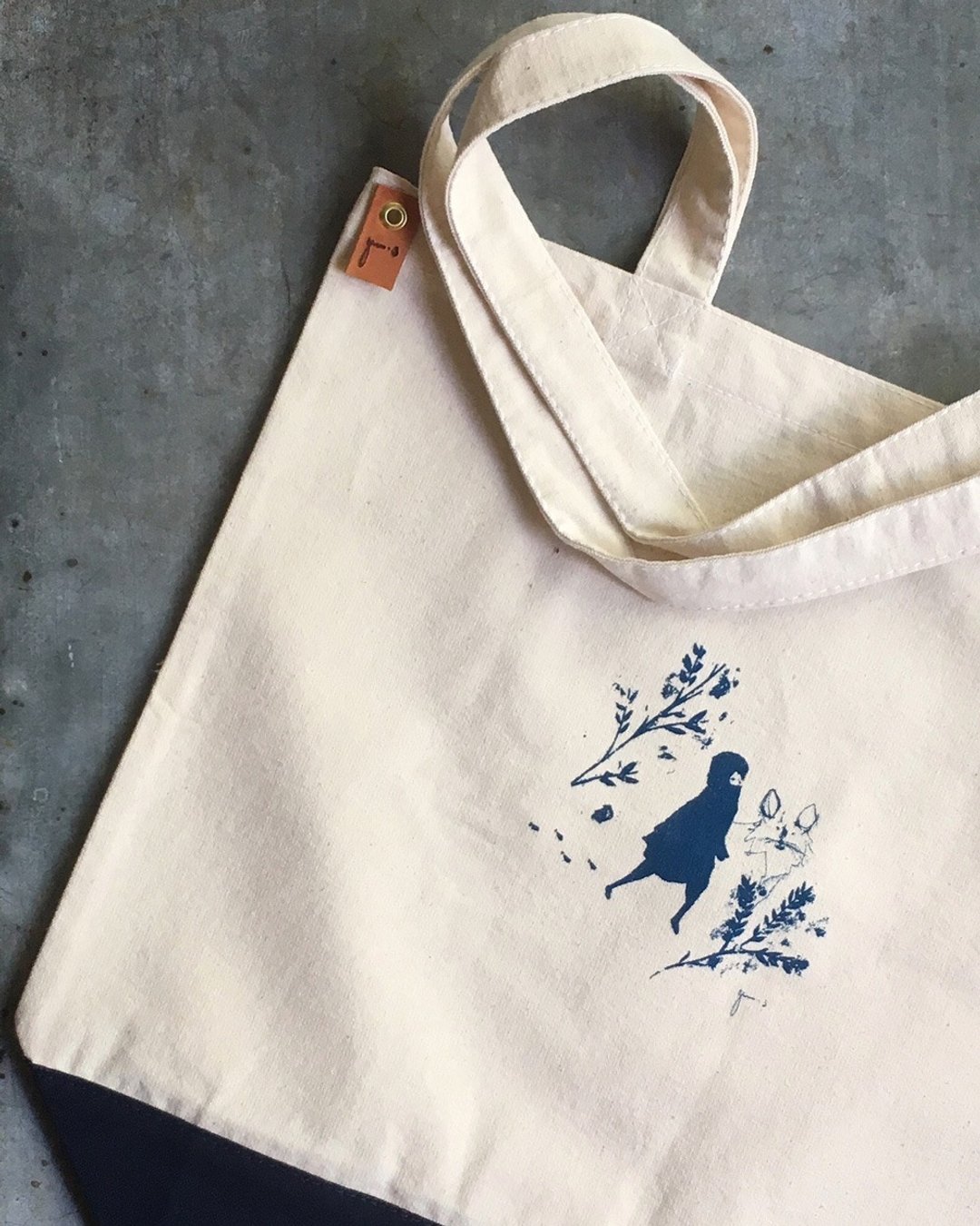 Winter Tote Bag - 手提包/手提袋 - 棉 白色
