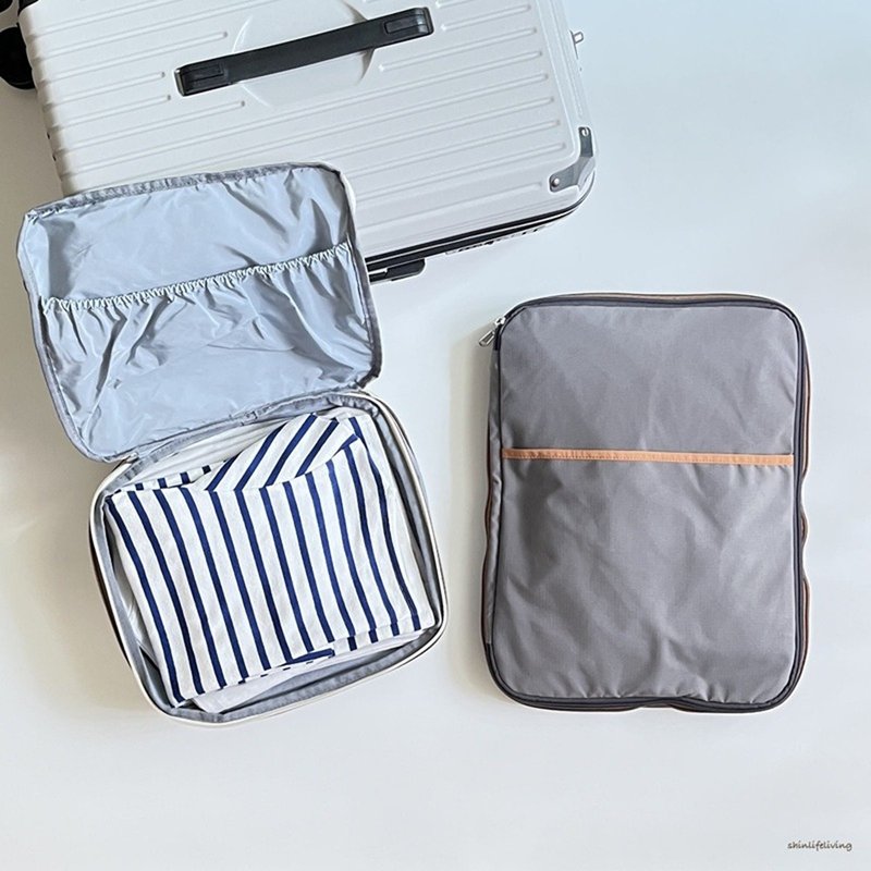 BISQUE 旅行衣物双层压缩收纳袋 - 化妆包/杂物包 - 其他人造纤维 