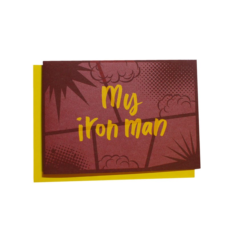 Superhero系列 暖心小卡 - My iron man - 卡片/明信片 - 纸 