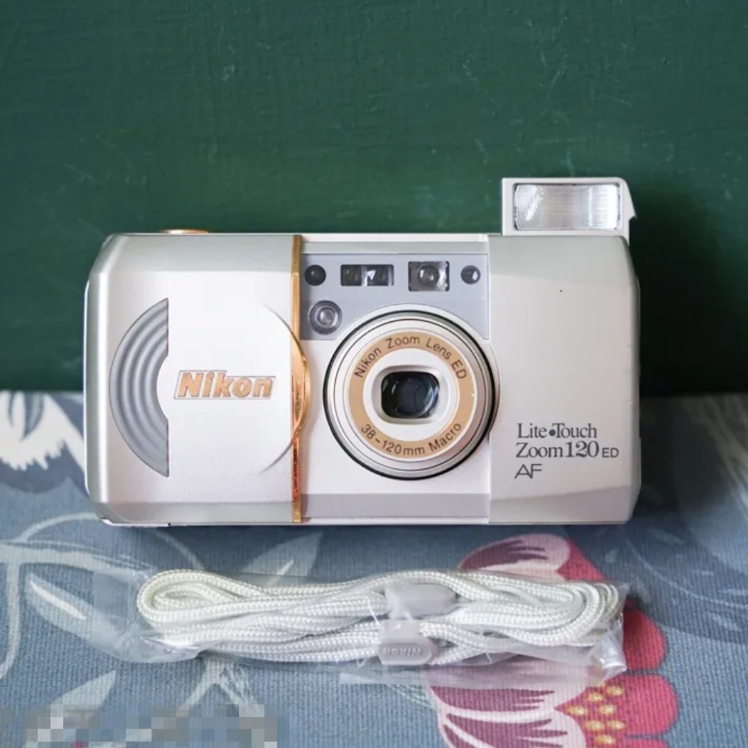 专业相机店 NIKON Lite Touch zoom 120ED 底片傻瓜相机 (保固 30 天 - 相机 - 其他金属 金色