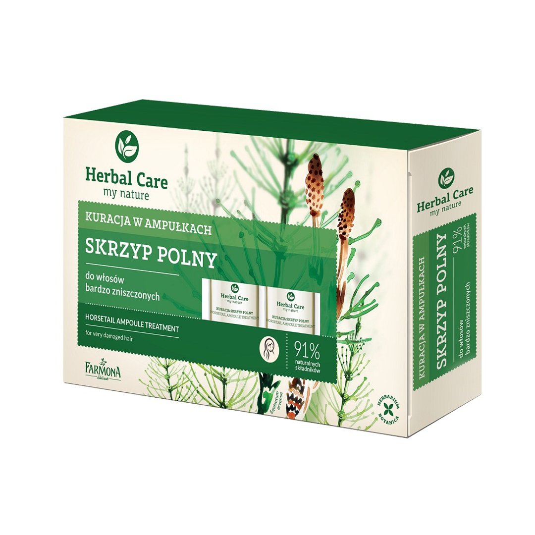 【护发品】Herbal care 马尾草发丝极亮顺强效安瓶护发素 - 润发用品 - 其他材质 绿色