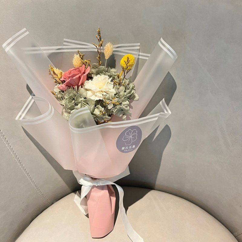 【维拉花艺】永生花束  粉色系花束 - 干燥花/捧花 - 植物．花 
