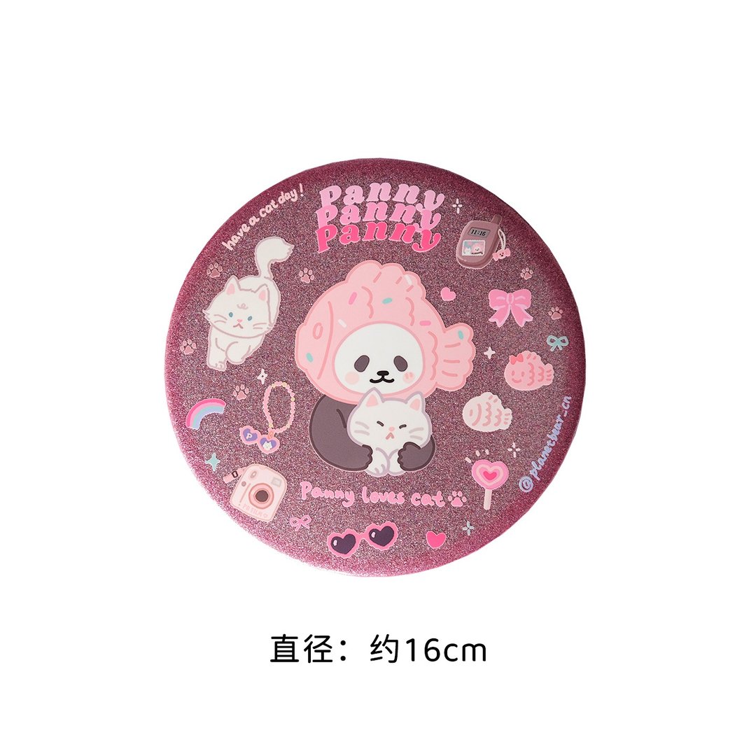 白熊百货PlanetBear | 潘妮爱猪咪巨型吧唧&潘妮徽章 - 徽章/别针 - 其他材质 粉红色