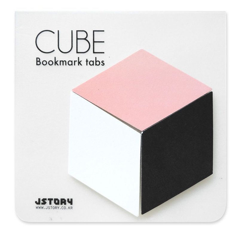 Dessin x Jstory-2D标签便利贴-魔术方块(粉红/白/黑),JST31553 - 便条纸/标签贴 - 纸 粉红色