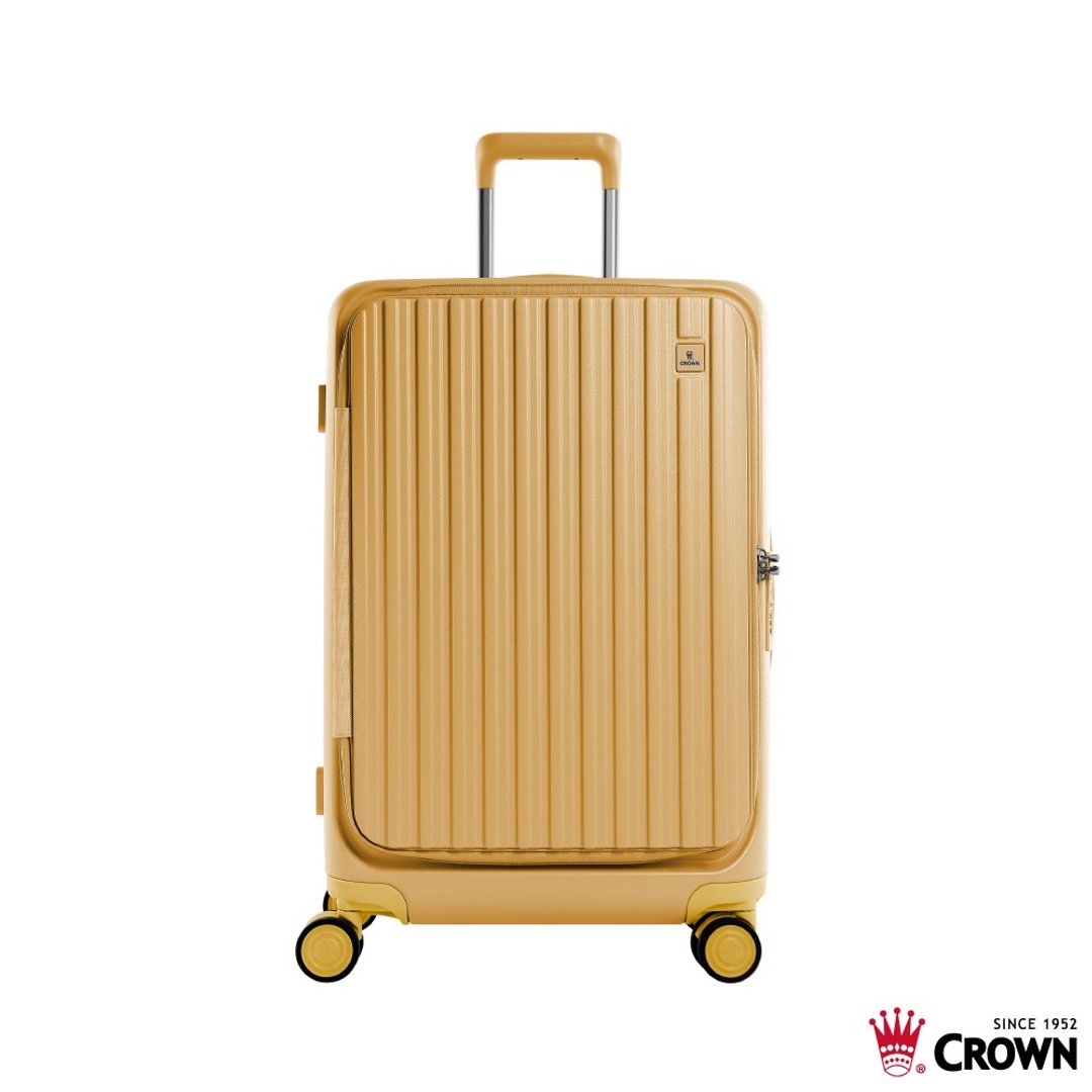 【CROWN】26寸 BOXY 前开框架拉杆箱 托运箱  黄色 - 行李箱/行李箱保护套 - 塑料 黄色