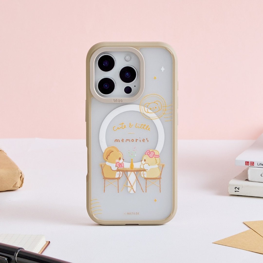 柯基犬卡卡浪漫约会极光雾透MagSafe iPhone手机壳 - 手机壳/手机套 - 塑料 多色