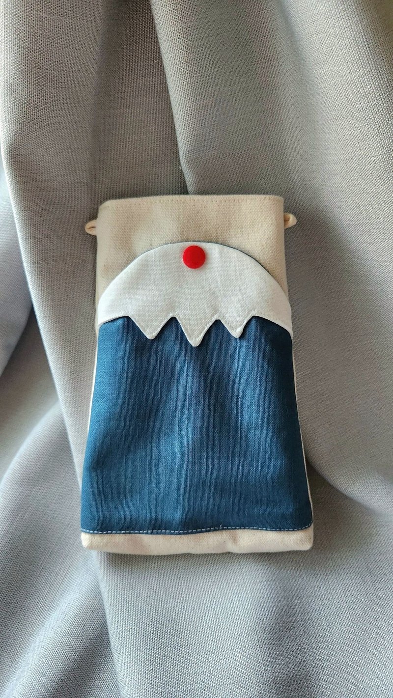 丈青富士山手机袋背面无拉链款 - 侧背包/斜挎包 - 棉．麻 