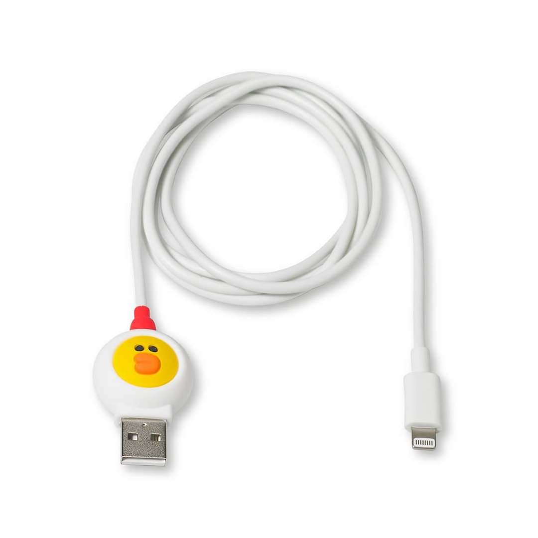 KHVATEC - LINE FRIENDS 粉紅豬熊大 Apple Mfi 數據充電線 - 充电宝/传输线 - 其他材质 白色