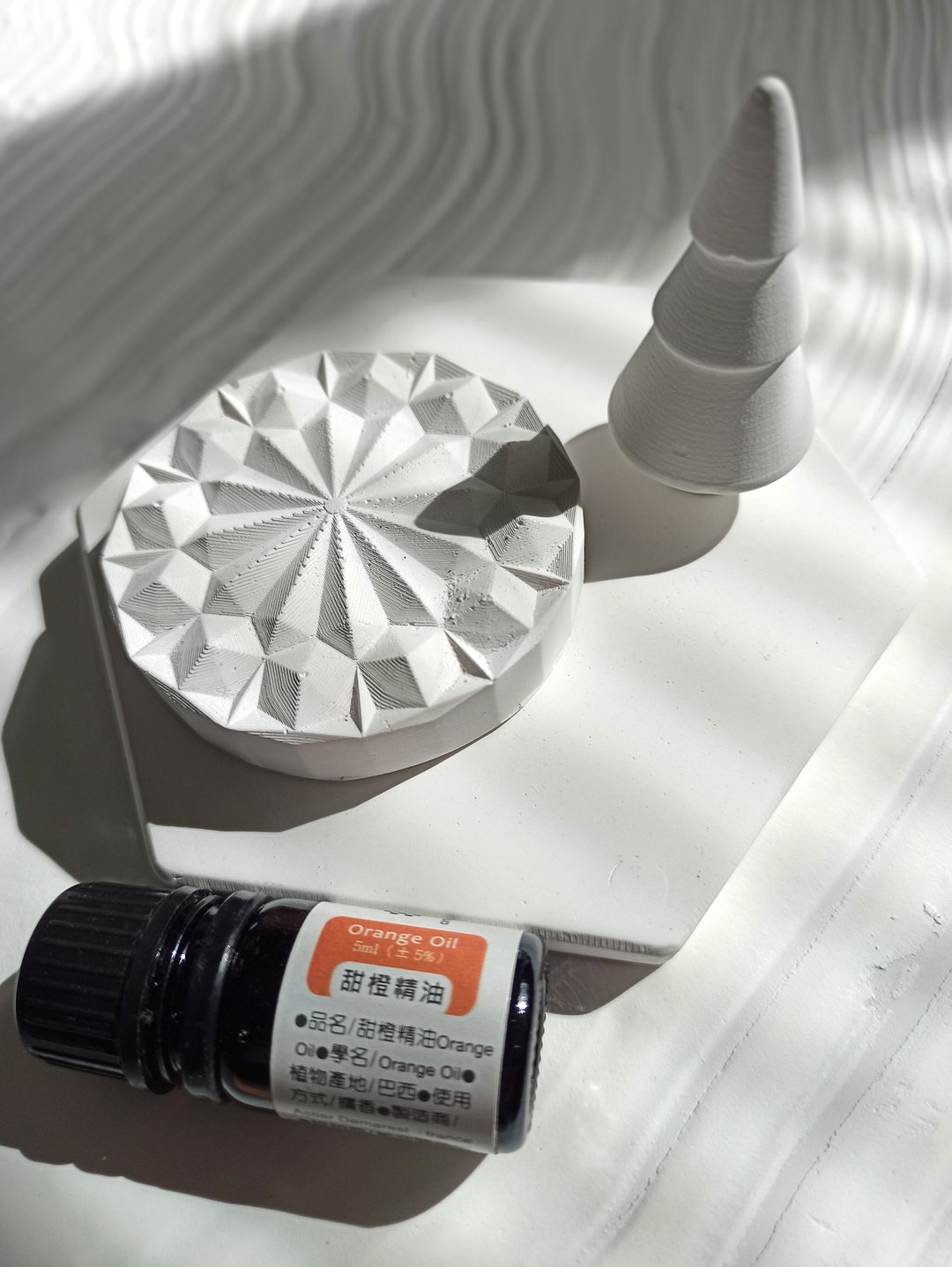 【福袋】文创商品/几何花型扩香石组合 - 交换礼物。疗愈 - 香薰/精油/线香 - 其他材质 白色