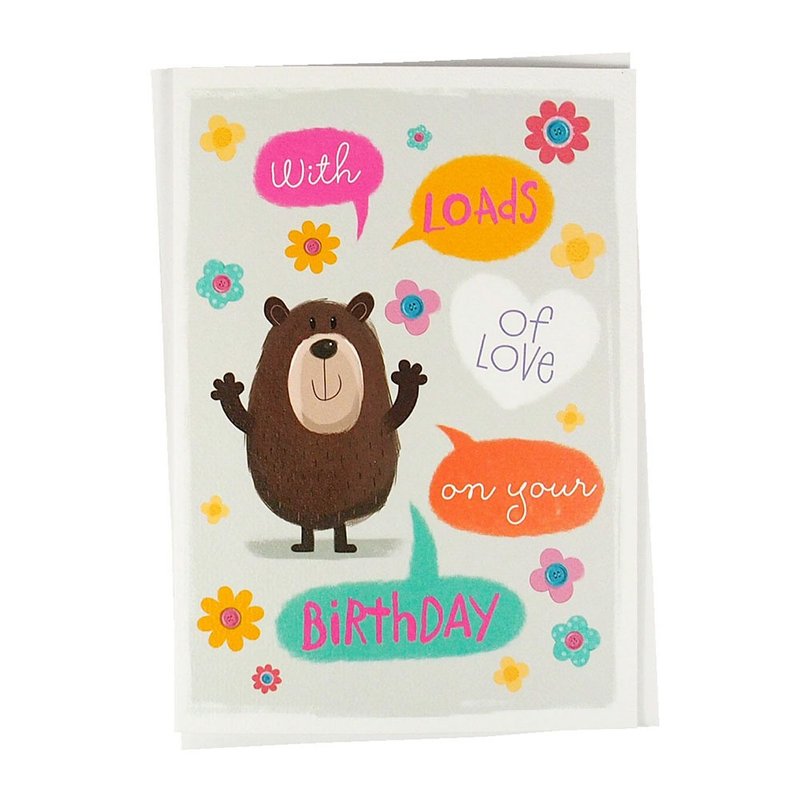 生日这一天 献上满满的爱【Hallmark-GUS卡片 生日祝福】 - 卡片/明信片 - 纸 多色