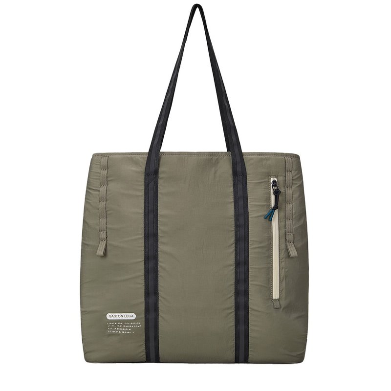 Gaston Luga Lightweight Shopper 购物通勤托特包- 鼠尾草绿 - 侧背包/斜挎包 - 其他材质 卡其色