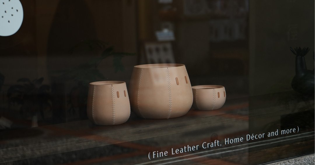 Leather_Emoo/皮革存钱筒/皮革置物盒/居家摆饰/交换礼物/圣诞礼 - 摆饰 - 真皮 