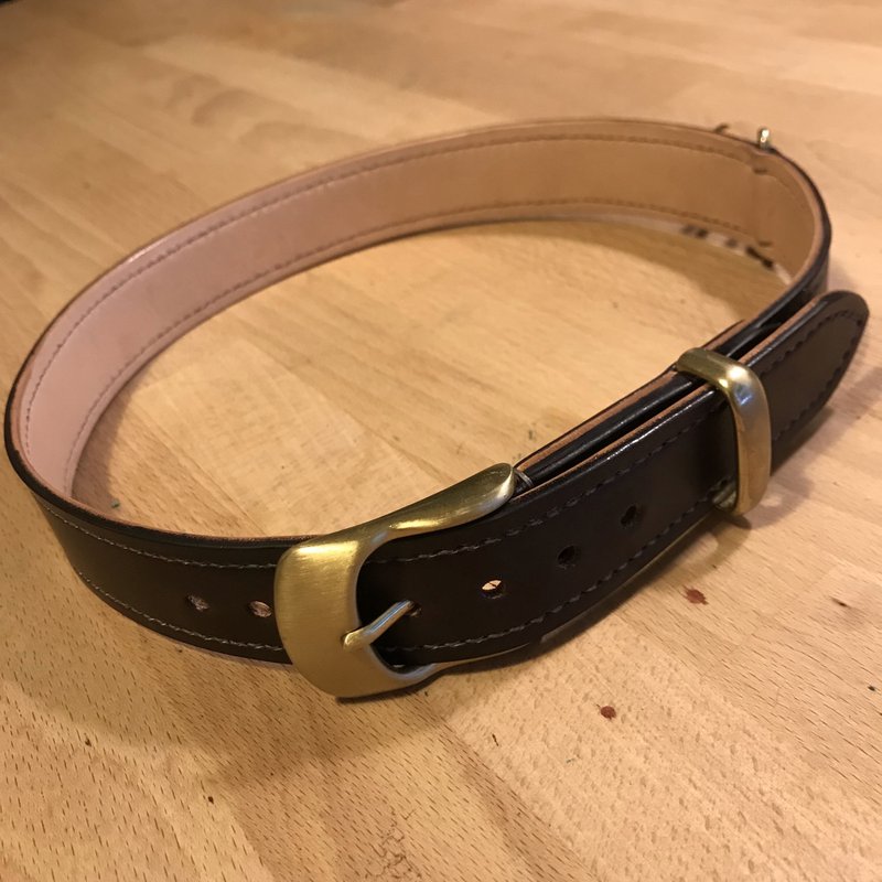 纯手工客制皮革狗链 - 项圈/牵绳 - 真皮 多色