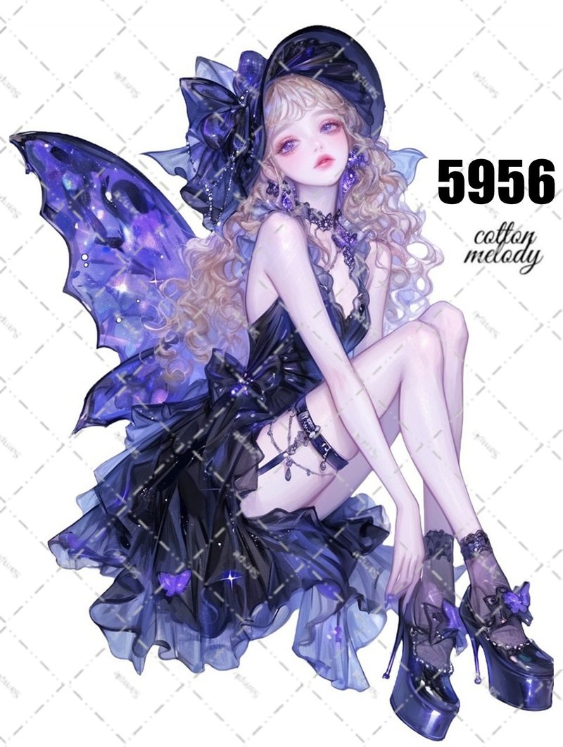 原厂贴纸号5956 人贴纸 原创贴纸 人贴纸 女孩贴纸 原创人贴纸 - 贴纸 - 纸 