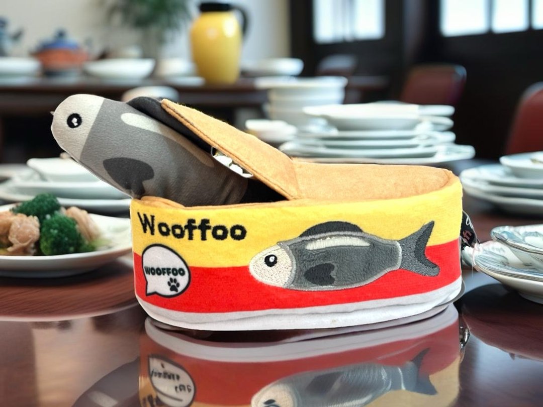Wooffoo 豆豉鲮鱼宠物玩具 Fried Dace with salted black beans - 玩具 - 聚酯纤维 红色
